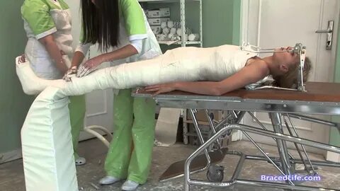 Double hip spica plaster cast with HALO brace - YouTube