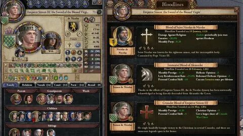 Родословные в Crusader Kings 2