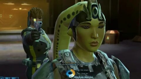 SWTOR - funny moment with Torian (female Bounty Hunter) - Yo