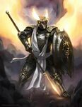 OC Lunios the half-celestial paladin Paladin, Fantasy armor,