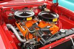 Chrysler 426 Max Wedge topped with a cross flow intake and d