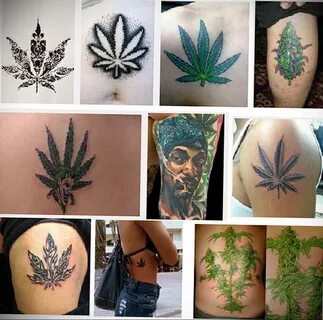 marijuana leaf tattoo 30.09.2019 № 003 -hemp (MARIJUANA) tat