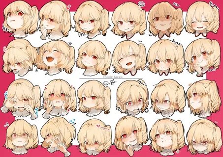 ご と- on Twitter Anime faces expressions, Chibi sketch, Drawi