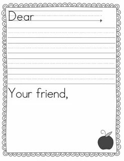 Letter Writing Template Print Me Kindergarten Writing Letter