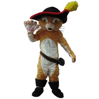 Puss In Boots Mascot Costume Free Shipping