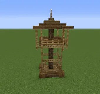 Minecraft Clock Tower Blueprints : Simple Medieval Clock tow