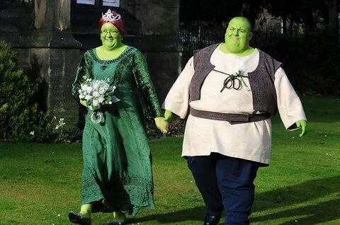 This pair got married in England today - dressed as Princess