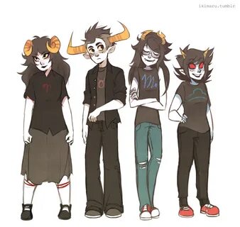 Aradia Megido Tavros Nitram Vriska Serket Terezi Pyrope Quar