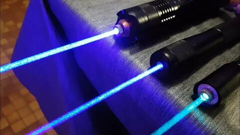 490nm vs 447nm vs 465nm Laser - YouTube