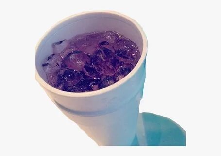 Purple Drank Cup Codeine Styrofoam Drink - Lean Png Transpar