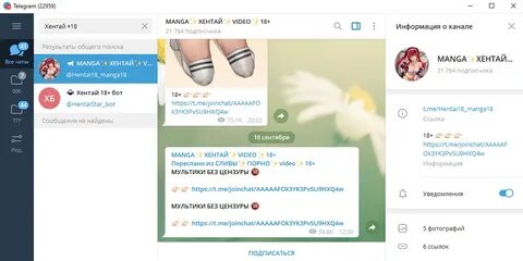 Найден способ включить каналы для взрослых в Telegram