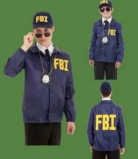 2016 Hot FBI Agent Kids Police Cosplay Costume Party Perform