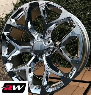 20 x9'' inch GMC Yukon Factory Style Snowflake Wheels Chrome