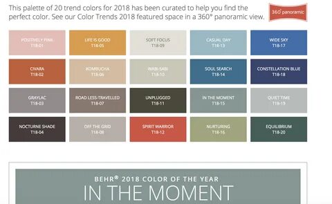 Behr 2018 Color Palette Pantone, Pantone cmyk, Color