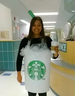 My homemade starbucks costume :) My students tell me i drink