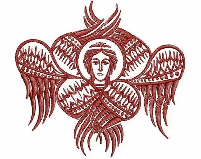 Six-winged Seraphim Embroidery Design Tested Etsy Embroidery