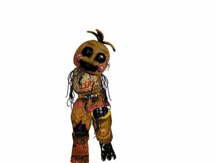 This is old toy chica. She is all withered up and broken as 
