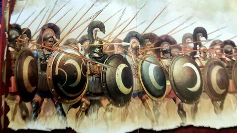 The 700 Thespians phalanx at the Thermopylae battle. The cre