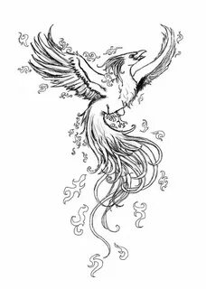 Pix For Phoenix Rising Drawings Phoenix drawing, Phoenix tat