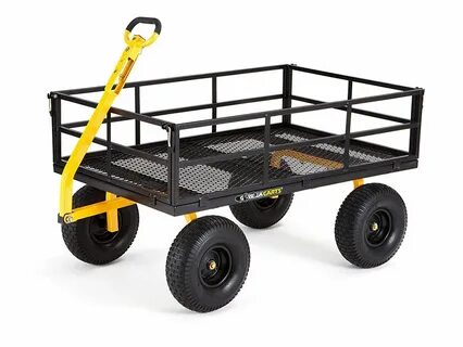 Gorilla Carts Heavy-Duty Steel Utility Cart with Removable S
