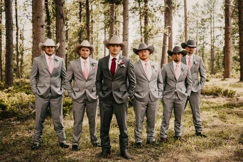 Groomsmen Cowboy wedding, Country wedding groomsmen, Wedding
