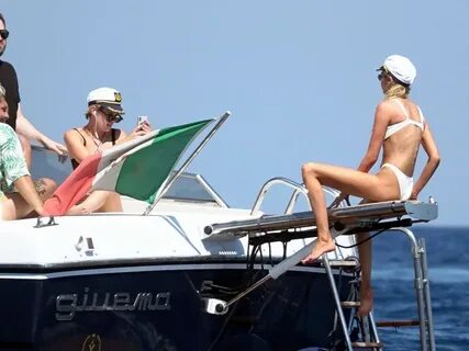 KRISTEN STEWART and STELLA MAXWELL in Bikinis at a Boat in I