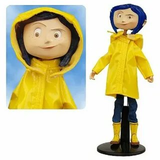 Купить CORALINE Bendy Fashion Doll Yellow Rain Coat Boots NE