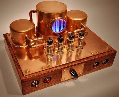 Copper Steampunk K-12G Tube Amp Kit Valve amplifier, Diy aud