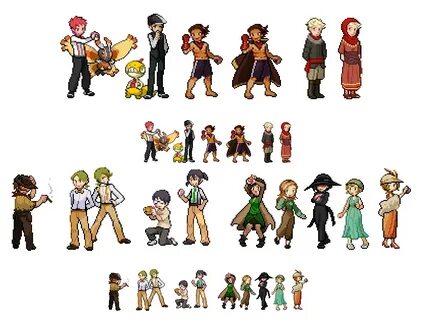 Pokemon Sprite Template 10 Images - Retrogamezone, Sprite Pa