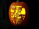 #Pumpkin #Carving: 2011 Harley Quinn based on the art of Bru