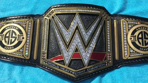 WWE Championship Belt with WM 33 side plates high discount