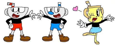 Cuphead, Mugman, and Ms. Chalice by PokeGirlRULES on Deviant