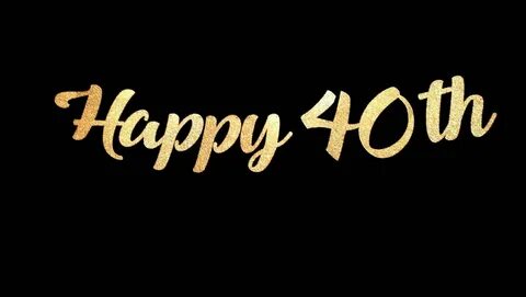Happy 40th Birthday Banner Custom Birthday or Anniversary Et