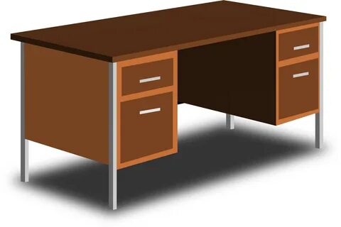 Desk Clipart Meja - Pupitre O Escritorio - (2400x1571) Png C