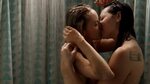 Laura Prepon naked under shower kissing Taylor Schilling on 