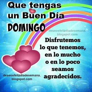 buen dia domingo frases agradecimiento Buenos dias domingo, 