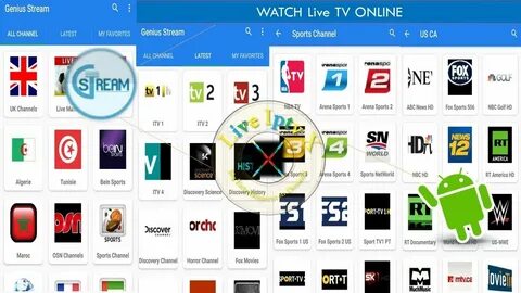 On Android Watch Live TV Online Country Wise TV channels Wit