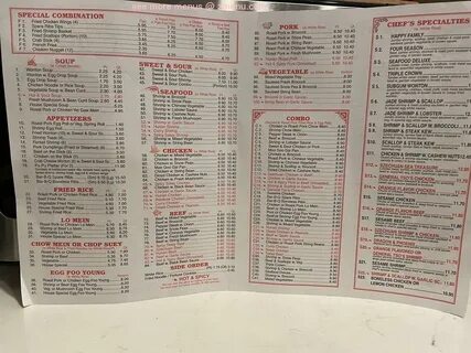 Menu at China Wok restaurant, Milford, 941 N Dupont Blvd H