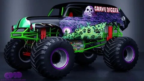 Grave Digger Monster Truck by Chris Pryke - 3D Artist Monste