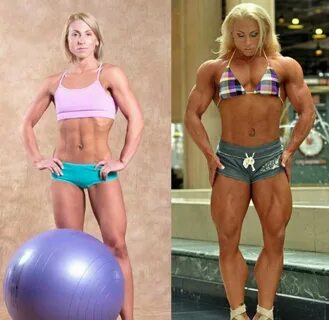 Gilliam Kovac - before after Female muscle growth, Muscle wo