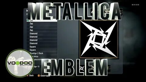Metallica Ninja Star Emblem/Logo : Call of Duty Black Ops (E