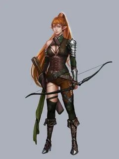 Elf Archer by Yesun Jung Elf ranger, Female elf, Fantasy cha