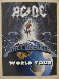 AC/DC 1995 Ballbreaker Tour Poster - Catawiki