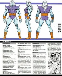 Fichas de Superheroes Marvel y DC: Ultimus