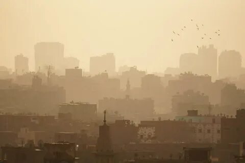 Cairo Skyline Cairo Skyline. The smog and the light can ma. 