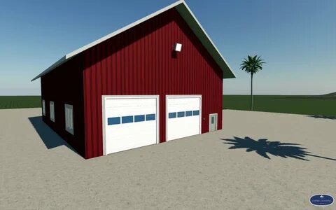 Large Garage v1.0 FS19 Farming Simulator 19 Mod FS19 mod