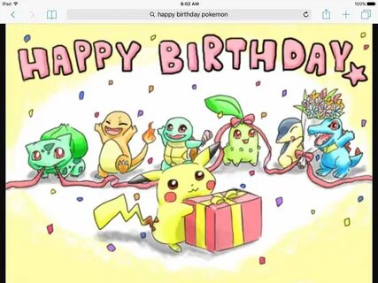 User Uploaded Image - Happy Birthday With Pokemon - 1024x768