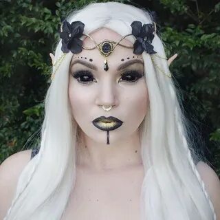 Black and Gold Elf Makeup /Costume. Dark fairy makeup, Fairy