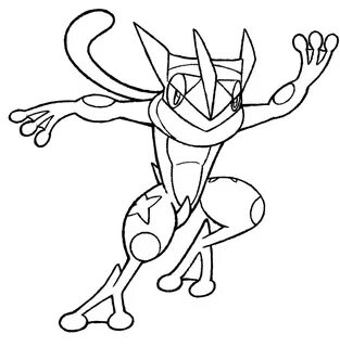 Greninja Coloring Pages - Coloring Home