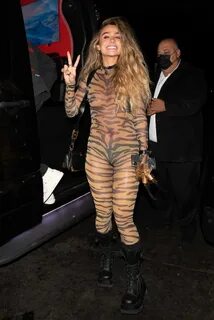 Celebrity Night Out - Sommer Ray in a Leopard Costume at Sta